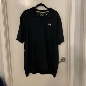 Under Armour XL Black Mens Golf Shirt